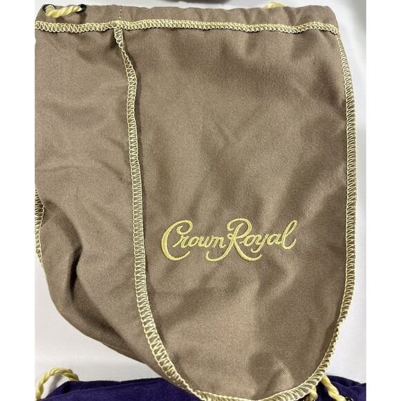 Seven .750 Crown Royal Bags Mixed Lot of 7 Purple, Green, and Tan Bags - Picture 6 of 16
